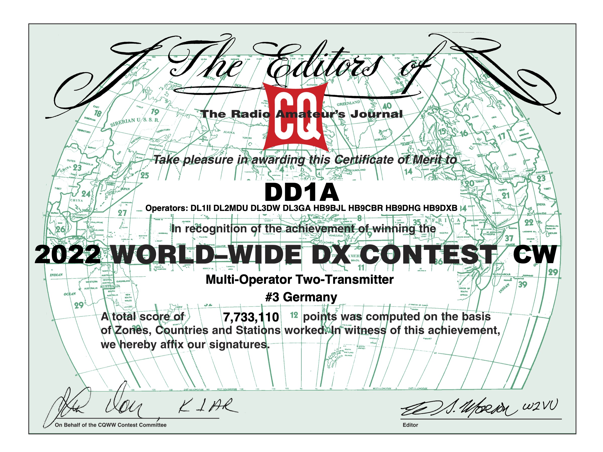 2022 | DD1A – CQWW CW