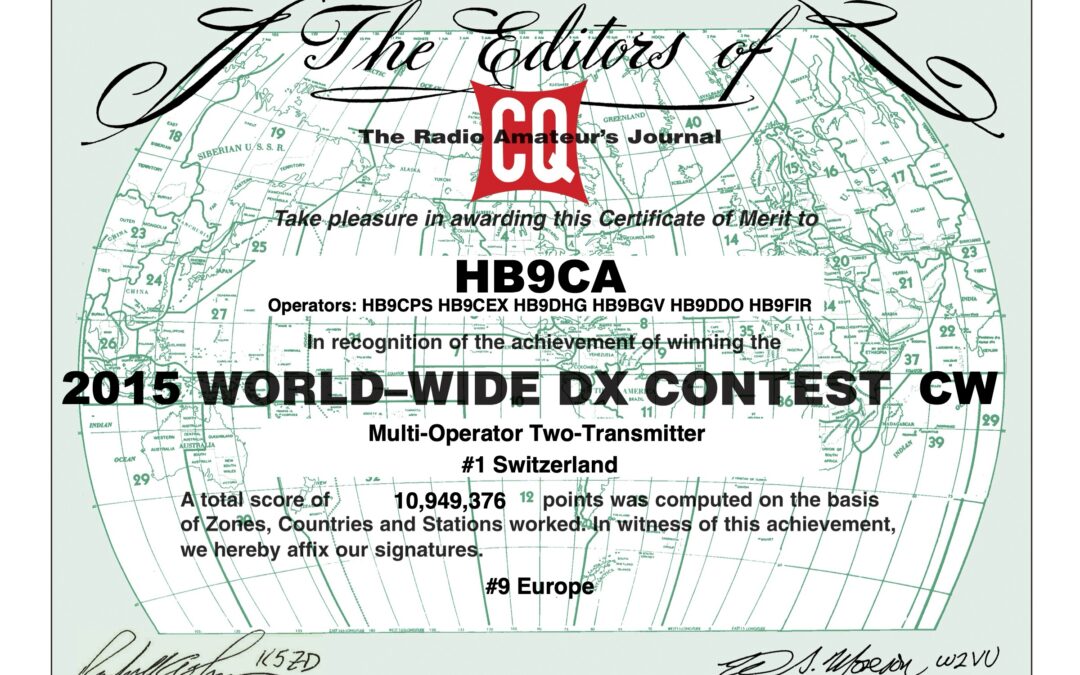 2015 | HB9CA – CQ WW CW